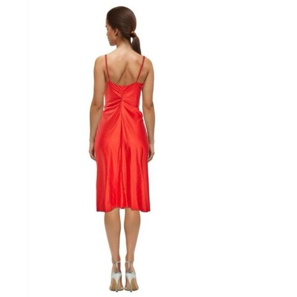 NWT Delfi Collective Rushed V neck  Marilyn Red Holiday Valentine Dress Small - Picture 3 of 10
